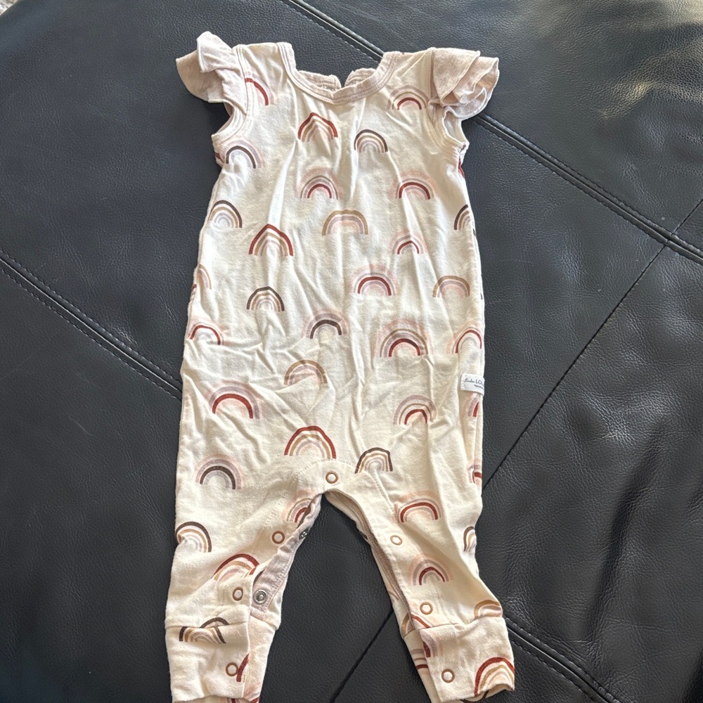 Rainbow Print Loulou Lollipop Romper